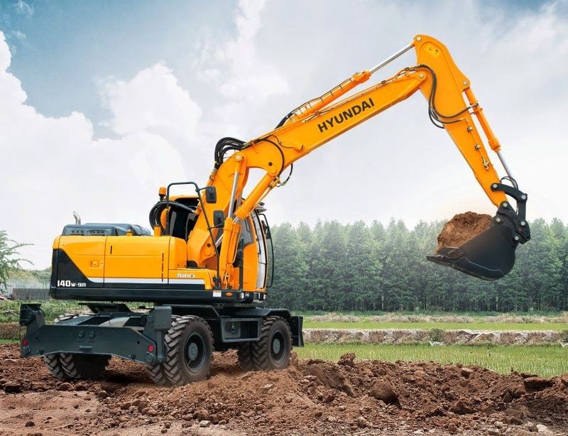 Аренда колесного экскаватора Hyundai R140W